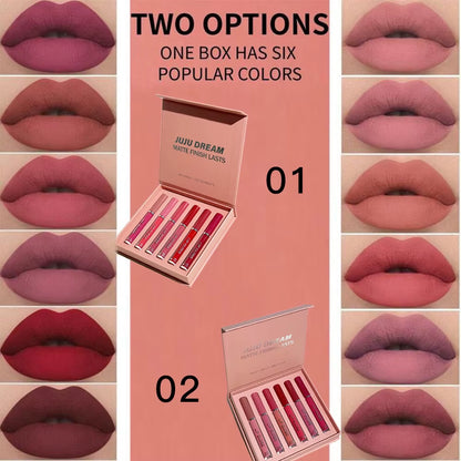Handaiyan 6-Piece Waterproof Matte Lipstick Set